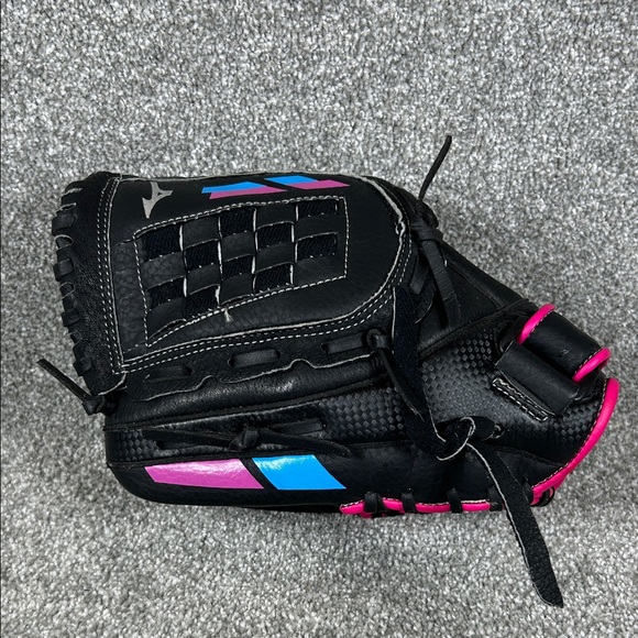 Mizuno Black and Pink Girls FastPitch Softball Glove Mitt Model GPP 1155F2 LHT - Picture 1 of 9